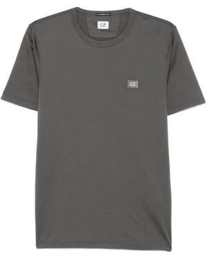 C.P. Company Logo-Patch Cotton T-Shirt - Grey