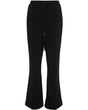 JW Anderson Slim-Cut Flared Track Trousers - Black