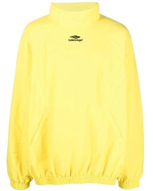 Balenciaga Felpa Oversize Con Logo - Giallo