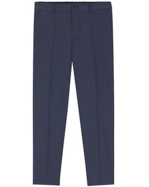 BOSS Elasticated-Waistband Trousers - Blue