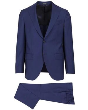 Al Duca d'Aosta Zelander Single-Breasted Suit - Blue