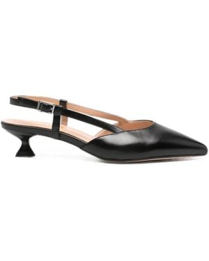 Keys Pointed-Toe Slingback Pumps - Black