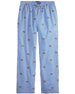 Polo Ralph Lauren Striped Pyjama Trousers - Blue