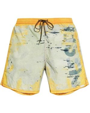DIESEL Soccer-41-Utlt Swim Shorts - Yellow