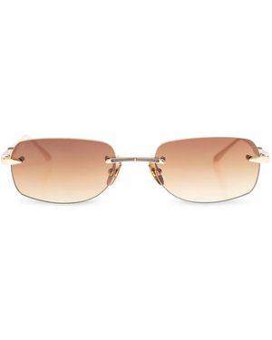 Leisure Society Meursault Rectangle-Frame Sunglasses - Pink