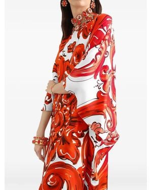 Dolce & Gabbana Long Tunic Dress - Red