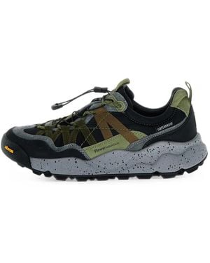 Flower Mountain Iwano 2 Suede Sneakers - Black