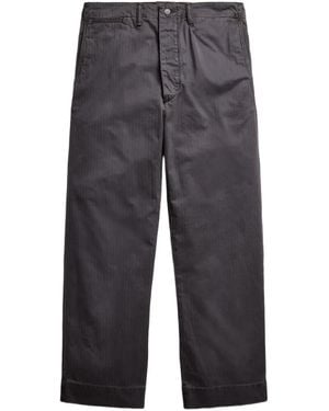 RRL Pinstriped Utility Trousers - Grey