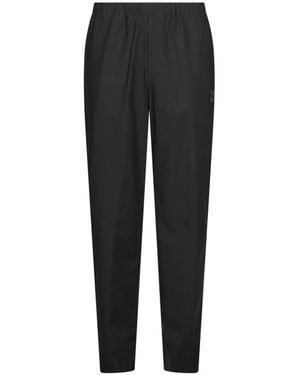 Undercover Elasticated-Waist Logo-Patch Pants - Black