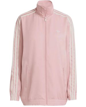 adidas Striped Track Jacket - Pink