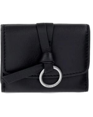 Marc O' Polo Leni Ring-Embellished Wallet - Black