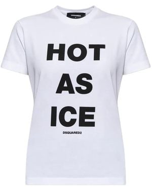 DSquared² Slogan-Print T-Shirt - White