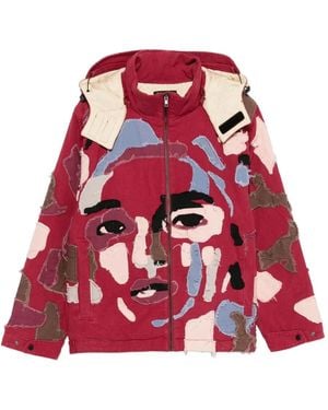 Kidsuper Kapuzenjacke Mit Reißverschluss - Rot