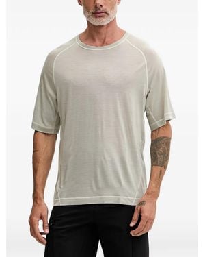 Mammut X Hiking Patrol Raglan-Sleeve Logo-Patch T-Shirt - Grey