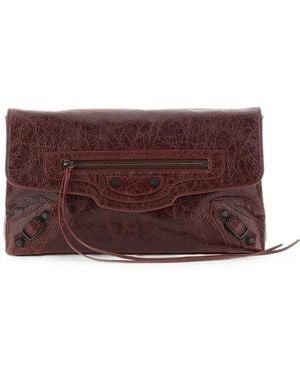 Balenciaga Le City Clutch - Purple