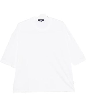 Comme des Garçons Logo-Patch Oversized T-Shirt - White