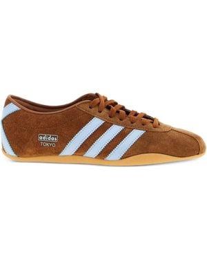 adidas Tokyo Suede Contrast-Bands Sneakers - Brown