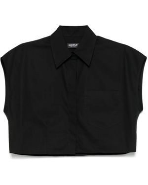 Dondup Katoenen Blouse - Zwart