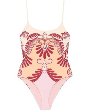 FARM Rio Floral Swimsuit - Pink