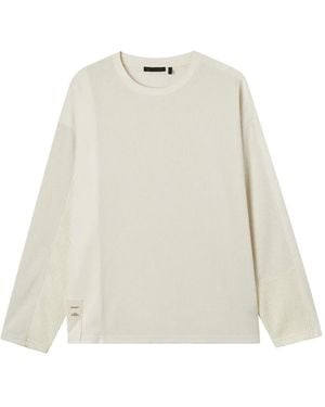 FIVE CM Ribbed Panelled Long-sleeved T-shirt - ホワイト