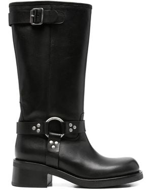P.A.R.O.S.H. Bottines À Détails De Clous - Noir