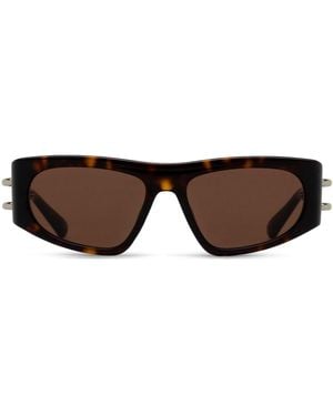 Alexander McQueen Square-Frame Sunglasses - Brown