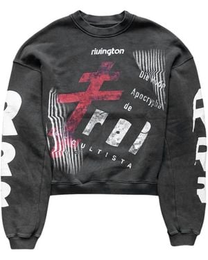 RRR123 Apocrypha Crew Neck Sweatshirt - Black