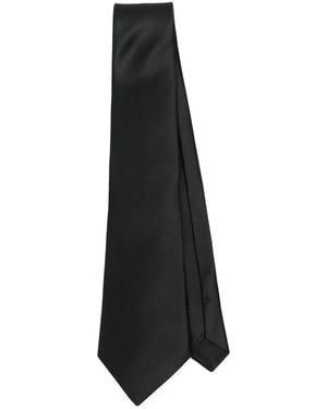 Saint Laurent Zijden Stropdas - Zwart
