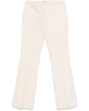 KENZO Flared Cotton Trousers - Natural