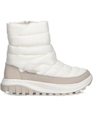 Columbia Snowtrottm Quilted Zip-fastening Boots - White