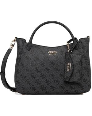 Guess Monogram-Pattern Tote Bag - Black
