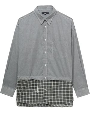 Comme des Garçons Check Pocket Shirt - Gray