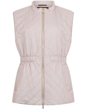 Moorer Zip Quilted Jacket - Pink