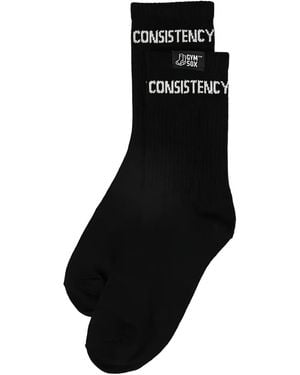 Gym Sox Logo-Detail Socks - Black