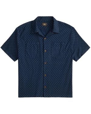 RRL Overhemd Met Sterrenprint - Blauw