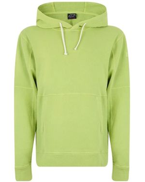 Paul & Shark Drawstring Cotton Hoodie - Green