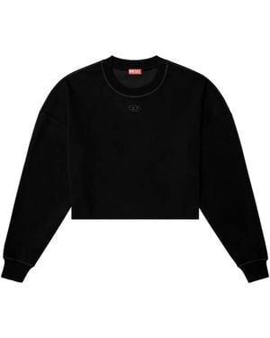 DIESEL Blake-Utlt Oval D Crop Top - Black