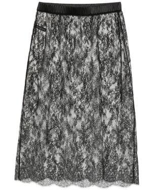 Carine Gilson Lace Skirt - Grey