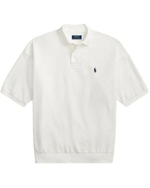 Polo Ralph Lauren Geribbeld Poloshirt - Wit