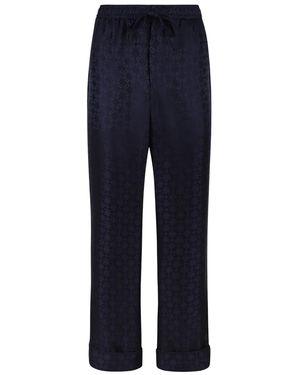 Givenchy Monogram 72-Jacquard Pyjama Trousers - Blue