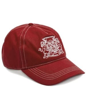 C.r.a.f.t Gorra con distintivo bordado - Rojo