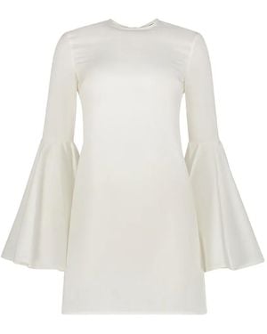 Ellery Bell-Sleeve Mini Dress - White