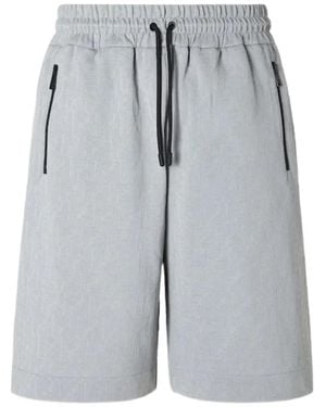 Fendi Zip-Pocket Shorts - Grey