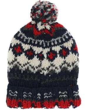 Chamula Bommelmütze Mit Fair-Isle-Muster - Grau