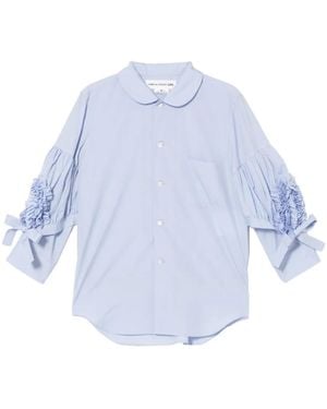 Comme des Garçons Ruffle Ribbon Shirt - Blue