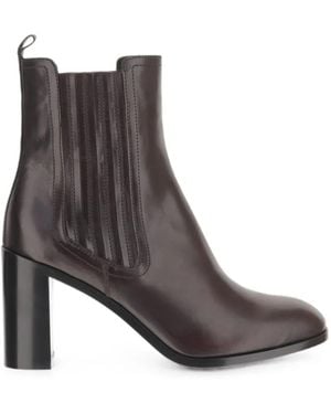 Sartore Pointed-Toe Elasticated Ankle Boots - Brown