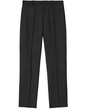 Jil Sander Pantalon À Plis Marqués - Black