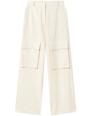 Stella McCartney Concealed-Fastening Cargo Trousers - White