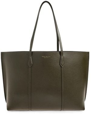 Tory Burch Perry Grainy Leather Tote Bag - Brown