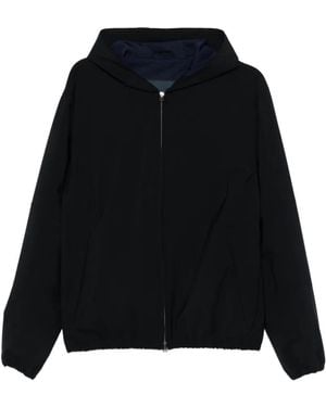 Herno Hooded Zip Jacket - Black